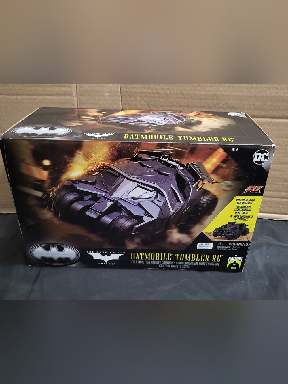 Batman The Dark Knight Batmobile RC Tumbler EMPTY BOX/BOX